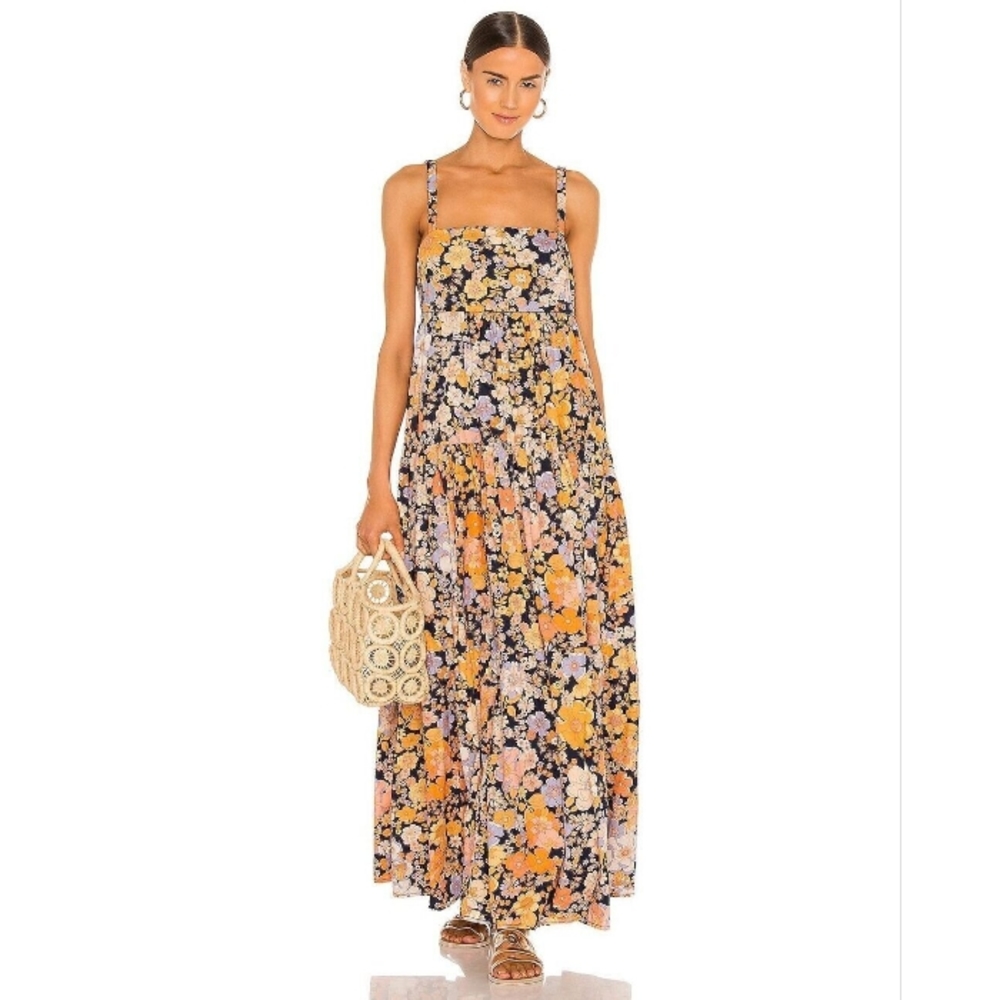 Free People Black Floral Maxi Dress - Picture 8 of 9